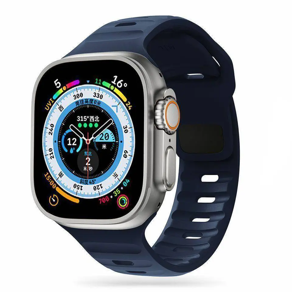 ⁨Pasek do APPLE WATCH 4 / 5 / 6 / 7 / 8 / SE (38 / 40 / 41 MM) Tech-Protect Iconband Line czarne⁩ w sklepie Wasserman.eu