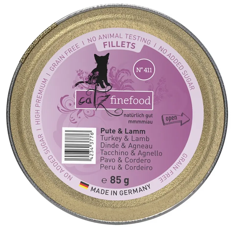 Catz Finefood Filety N.411 Indyk/Jagnięcina tacka 85g w sklepie Wasserman.eu