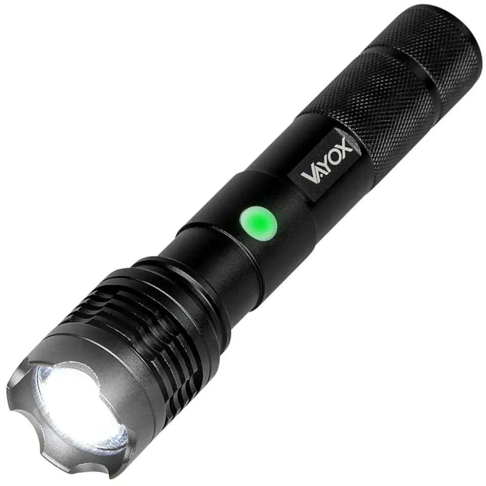 Latarka taktyczna metalowa 10W 800lm VAYOX VA0116 w sklepie Wasserman.eu