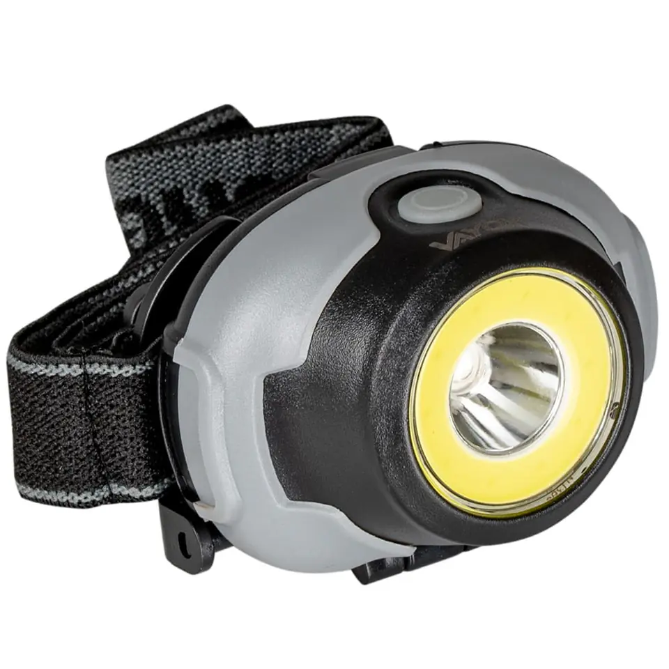 ⁨Latarka czołowa 170lm LED COB 3xAAA VAYOX VA0119⁩ w sklepie Wasserman.eu