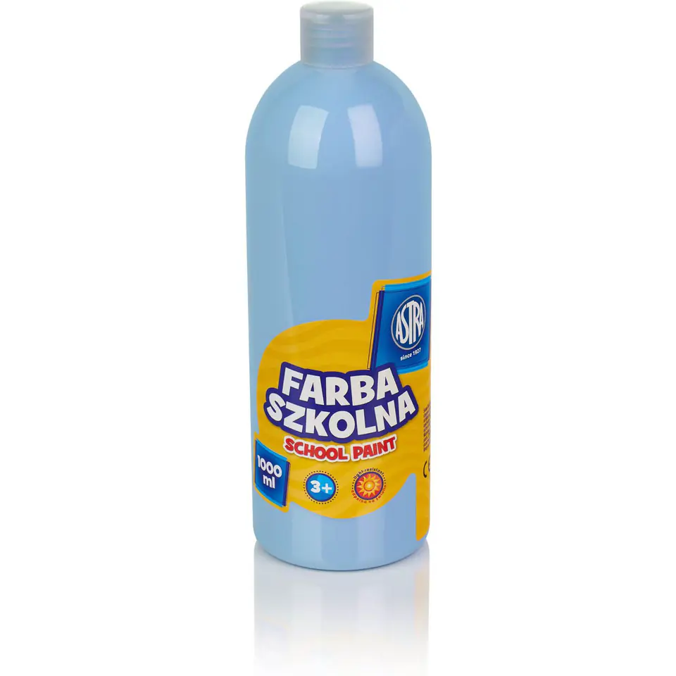 ⁨Farba szkolna Astra 1000 ml - błękitna 301217059 ASTRA⁩ w sklepie Wasserman.eu