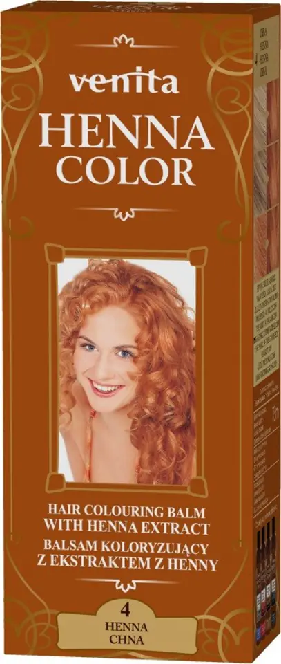 ⁨VENITA Henna Color Balsam koloryzujący z ekstraktem z Henny - 4 Chna 1op.⁩ w sklepie Wasserman.eu