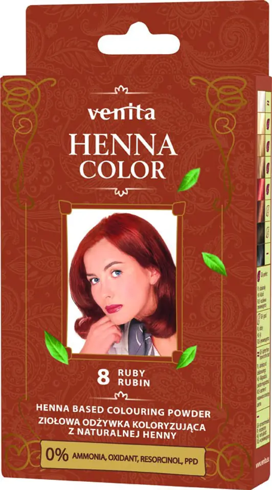 ⁨Venita Henna Color Herbal coloring conditioner with natural henna 8 Rubin⁩ at Wasserman.eu