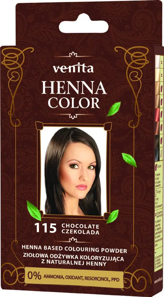 ⁨VENITA HENNA 115 CZEKOLADA SASZ 25G⁩ w sklepie Wasserman.eu