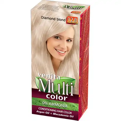 ⁨VENITA Farba do włosów bez amoniaku Multi Color - 12.8 Diamond Blond 1op.⁩ w sklepie Wasserman.eu