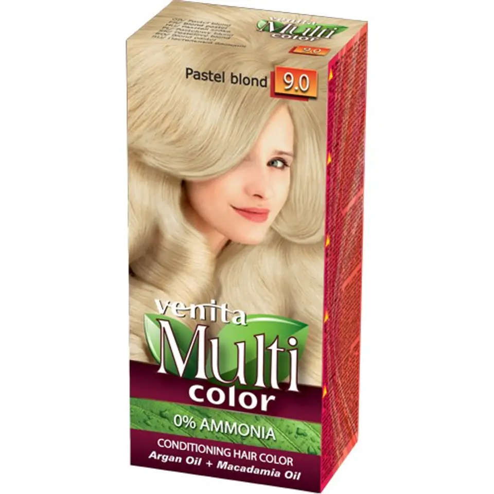 ⁨VENITA Farba do włosów bez amoniaku Multi Color - 9.0 Pastel Blond 1op.⁩ w sklepie Wasserman.eu