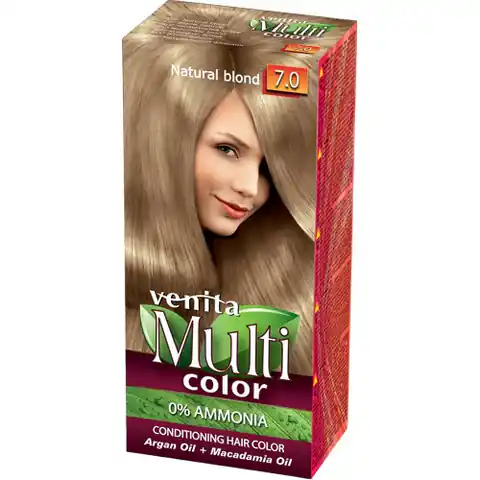⁨VENITA Farba do włosów bez amoniaku Multi Color - 7.0 Natural Blond 1op.⁩ w sklepie Wasserman.eu