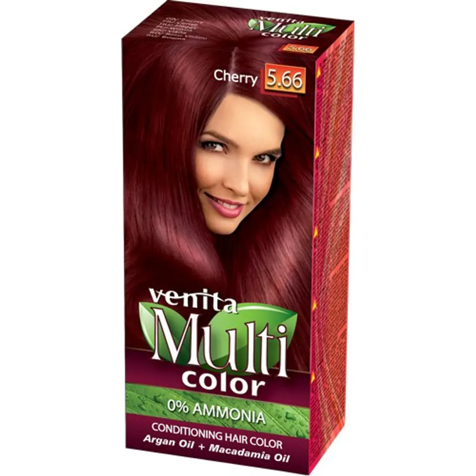 ⁨VENITA Farba do włosów bez amoniaku Multi Color - 5.66 Cherry 1op.⁩ w sklepie Wasserman.eu