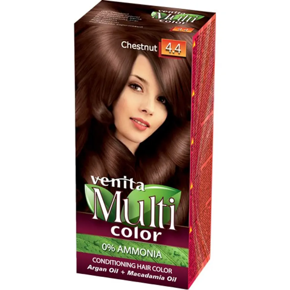 ⁨VENITA Farba do włosów bez amoniaku Multi Color - 4.4 Chestnut 1op.⁩ w sklepie Wasserman.eu