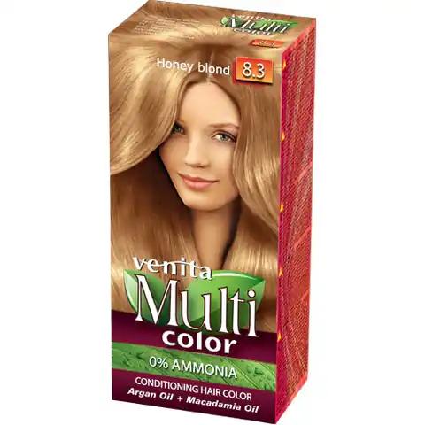 ⁨VENITA Farba do włosów bez amoniaku Multi Color - 8.3 Honey Blond 1op.⁩ w sklepie Wasserman.eu