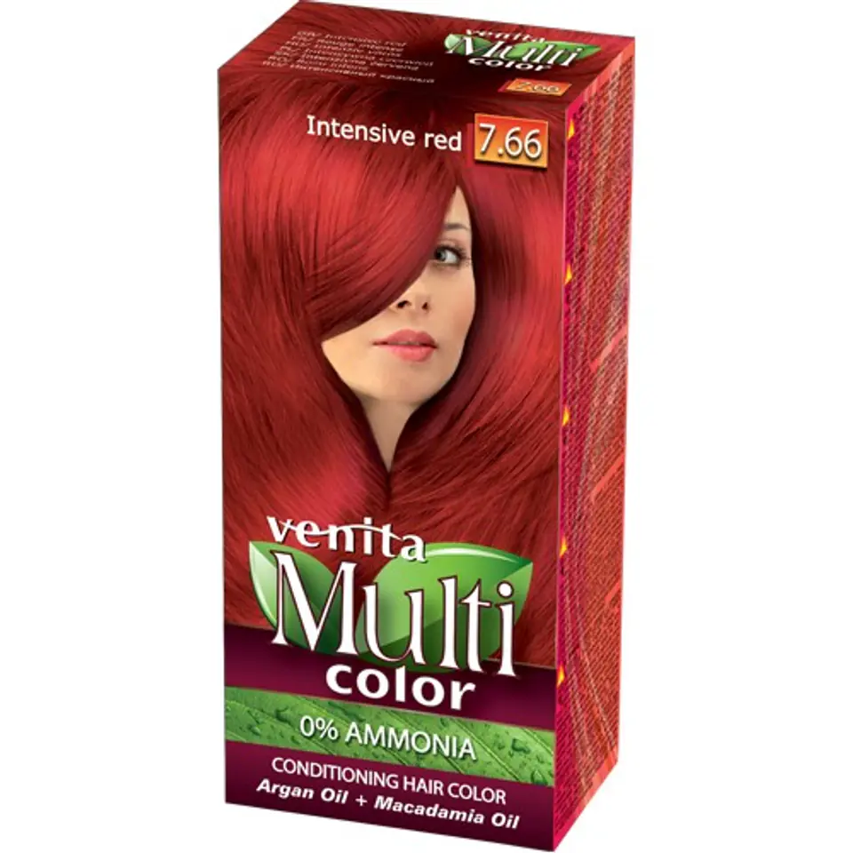 ⁨VENITA Farba do włosów bez amoniaku Multi Color - 7.66 Intensive Red 1op.⁩ w sklepie Wasserman.eu