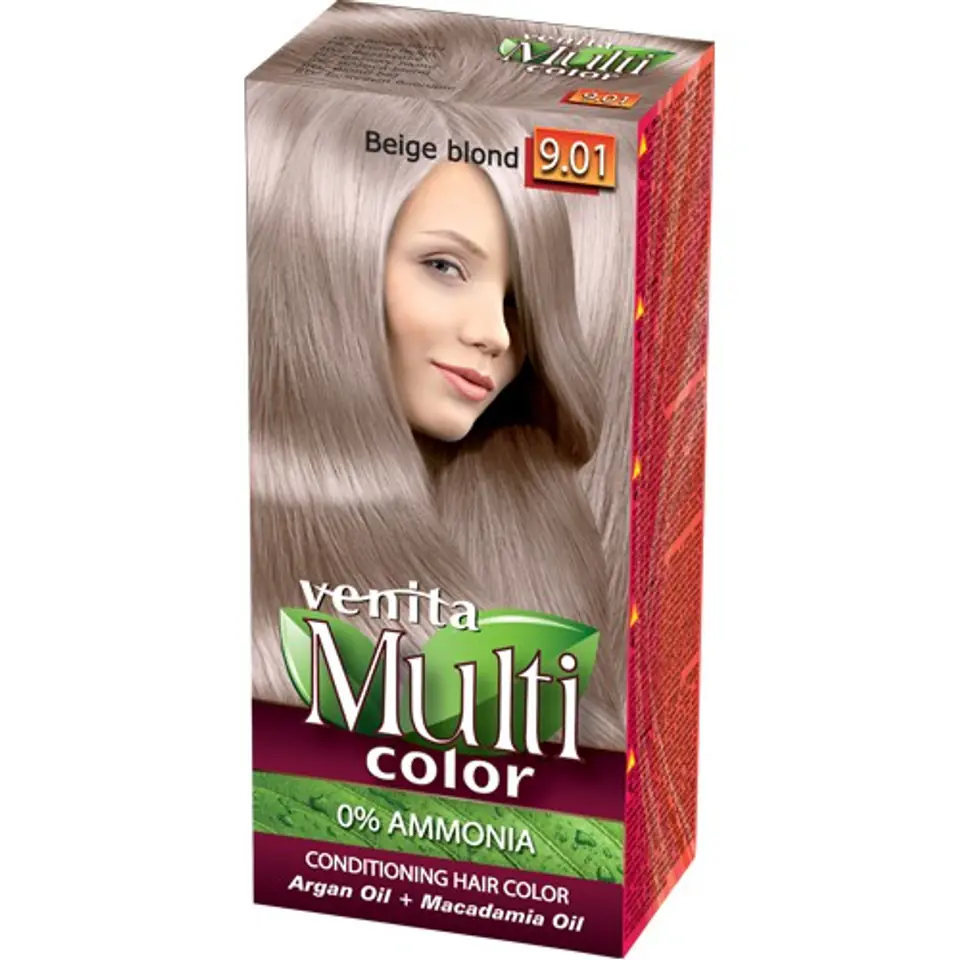 ⁨VENITA Farba do włosów bez amoniaku Multi Color - 9.01 Beige Blond 1op.⁩ w sklepie Wasserman.eu