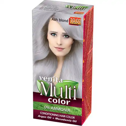 ⁨VENITA Farba do włosów bez amoniaku Multi Color - 10.01 Ash Blond 1op.⁩ w sklepie Wasserman.eu