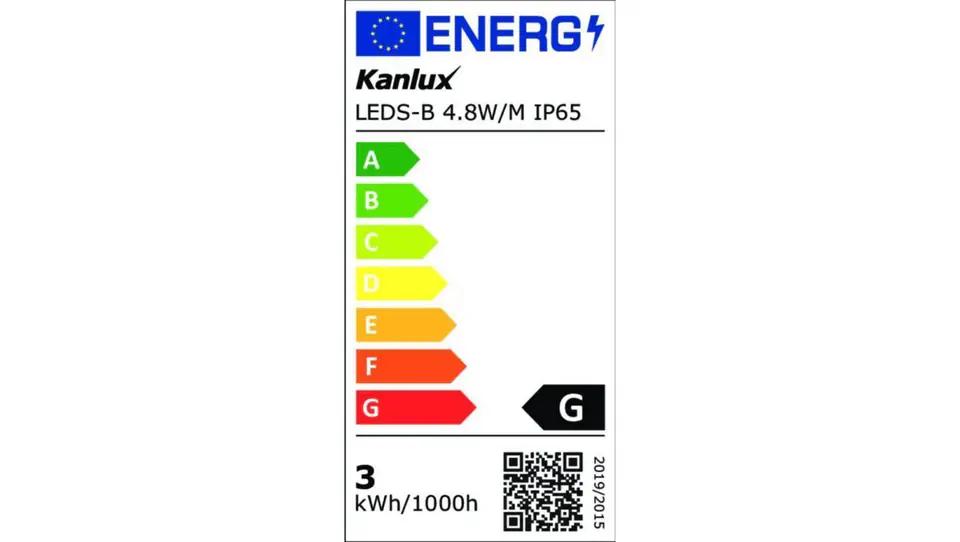 ⁨Taśma LEDS-B 4.8W/M IP65-WW 3000K 400lm/m FPC rolka 5mb 24513⁩ w sklepie Wasserman.eu