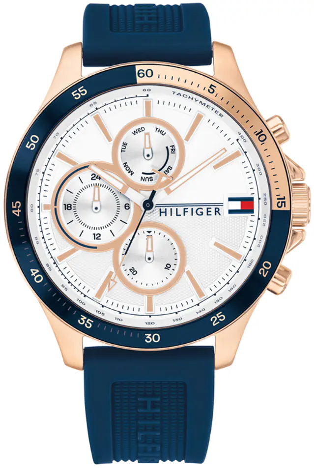 ⁨ZEGAREK MĘSKI TOMMY HILFIGER Bank 1791778 (zf064a)⁩ w sklepie Wasserman.eu