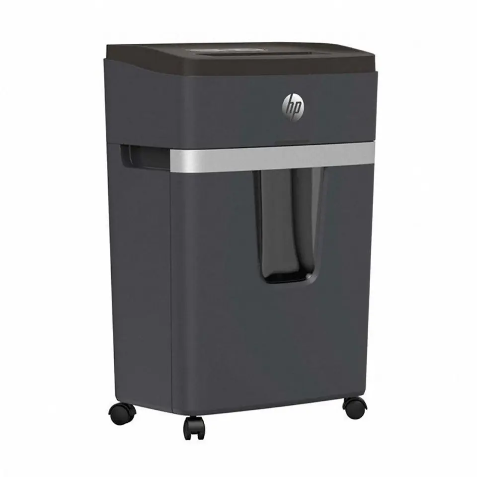 ⁨HP Niszczarka PRO SHREDDER 18CC, ścinki, P-4, 18 kart., 25l, ciemnoszara⁩ w sklepie Wasserman.eu