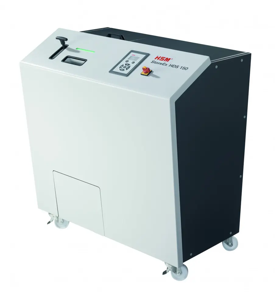 ⁨HSM StoreEx HDS 150 media shredder⁩ at Wasserman.eu