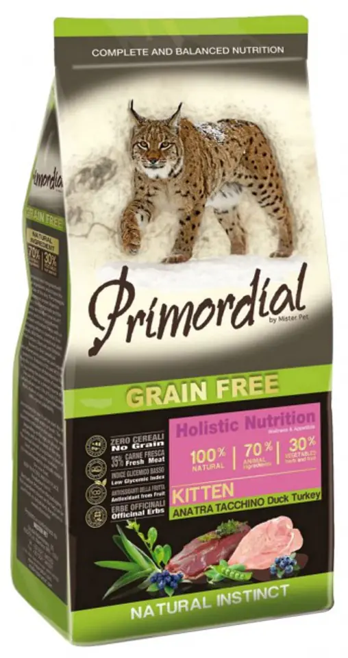 Primordial Cat Grain Free Kitten Duck & Turkey 2kg w sklepie Wasserman.eu