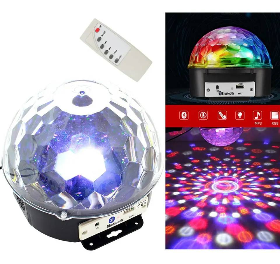 ⁨ZS39A Projektor kula disco mp3 bluetooth⁩ w sklepie Wasserman.eu