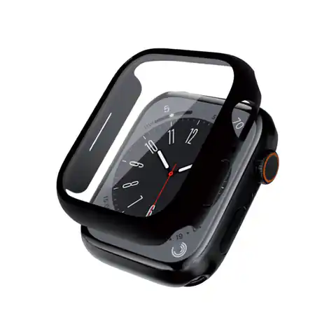 ⁨Crong Hybrid Watch Case - Etui ze szkłem Apple Watch 41mm (Black)⁩ w sklepie Wasserman.eu