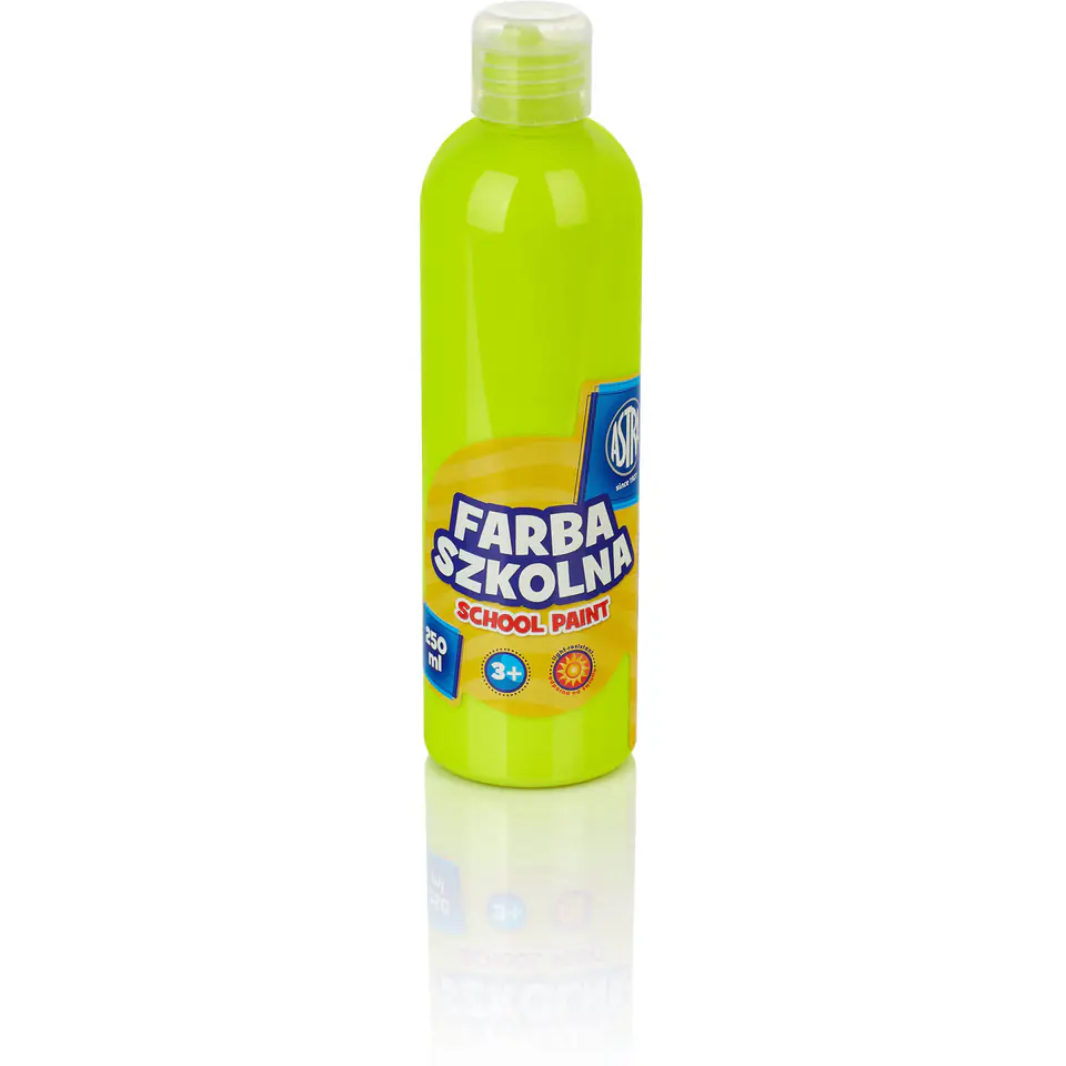 ⁨Farba plakatowa szkolna 250ml fluorescencyjna cytrynowa żółta 301217029 ASTRA⁩ w sklepie Wasserman.eu