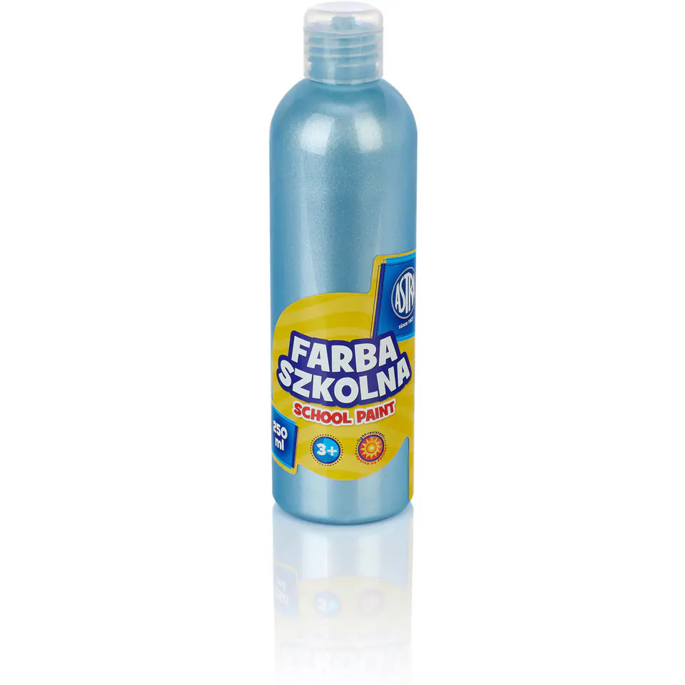 ⁨Farba szkolna ASTRA 250ml perlowa niebieska 301217039⁩ w sklepie Wasserman.eu