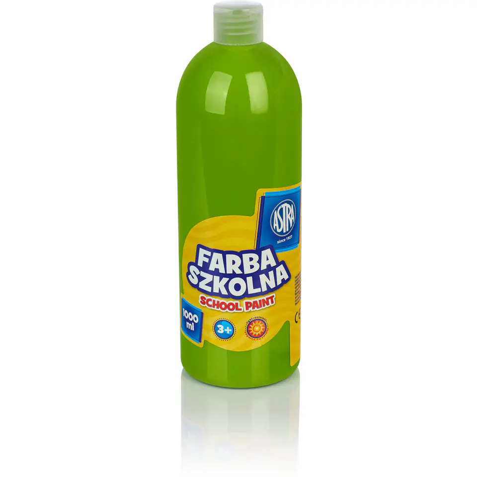 ⁨Farba plakatowa szkolna 1000ml limonkowa 301217045 ASTRA⁩ w sklepie Wasserman.eu