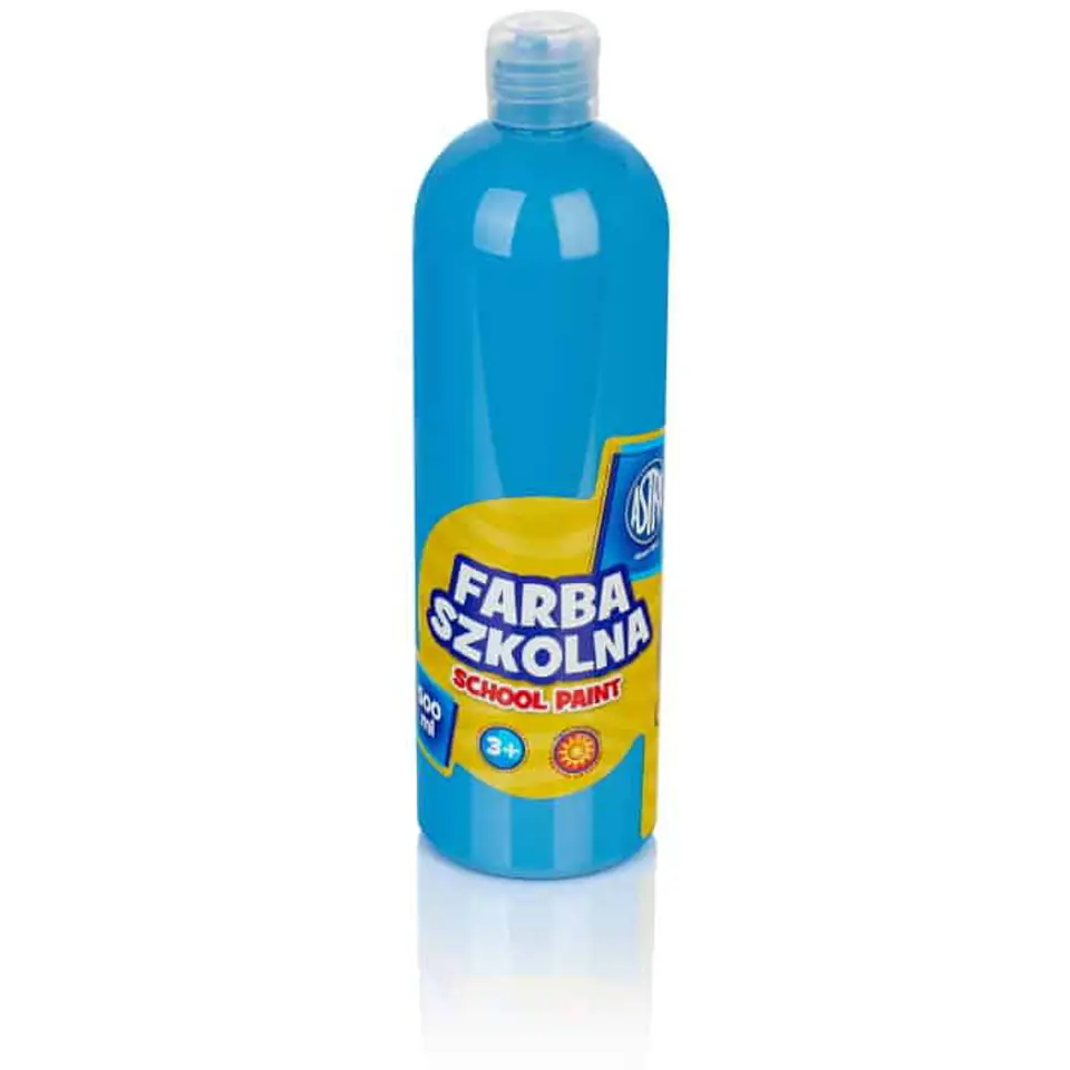 ⁨Farba plakatowa szkolna 500ml niebieska 83410900 ASTRA⁩ w sklepie Wasserman.eu