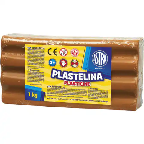 ⁨Plastelina Astra 1 kg terakota 303111021 ASTRA⁩ w sklepie Wasserman.eu
