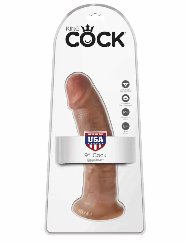 ⁨Dildo z przyssawką 23 cm King Cock⁩ w sklepie Wasserman.eu