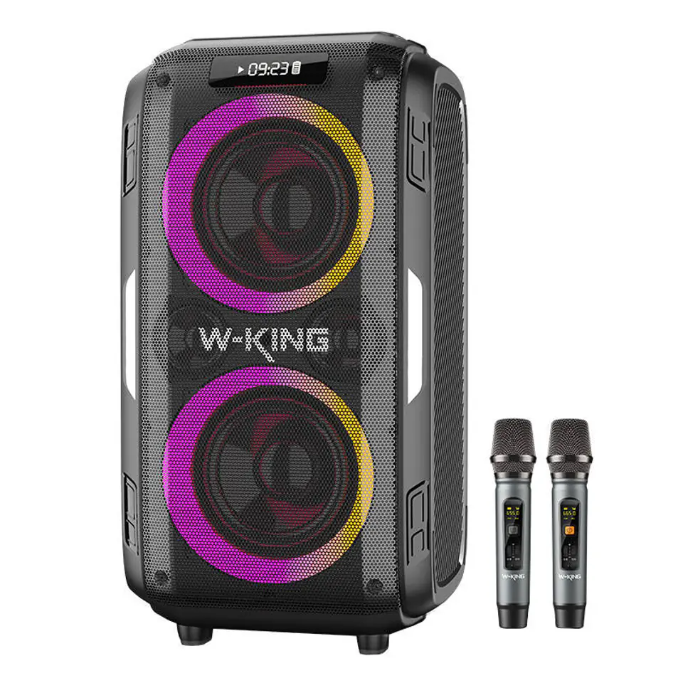 ⁨Głośnik bezprzewodowy Bluetooth W-KING T9 Pro 120W czarny⁩ at Wasserman.eu