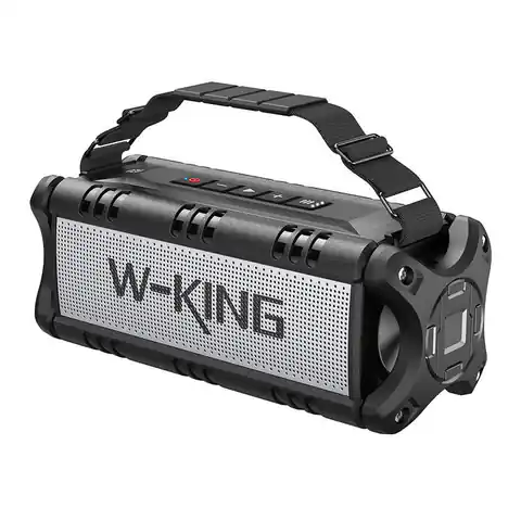 ⁨Głośnik bezprzewodowy Bluetooth W-KING D8 50W czarny⁩ at Wasserman.eu