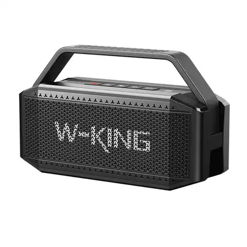 ⁨Głośnik bezprzewodowy Bluetooth W-KING D9-1 60W (czarny)⁩ w sklepie Wasserman.eu