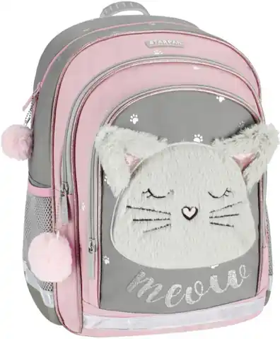 ⁨Plecak szkolny Kot pluszowy Kitty Plush Kotek pluszowe uszy⁩ w sklepie Wasserman.eu