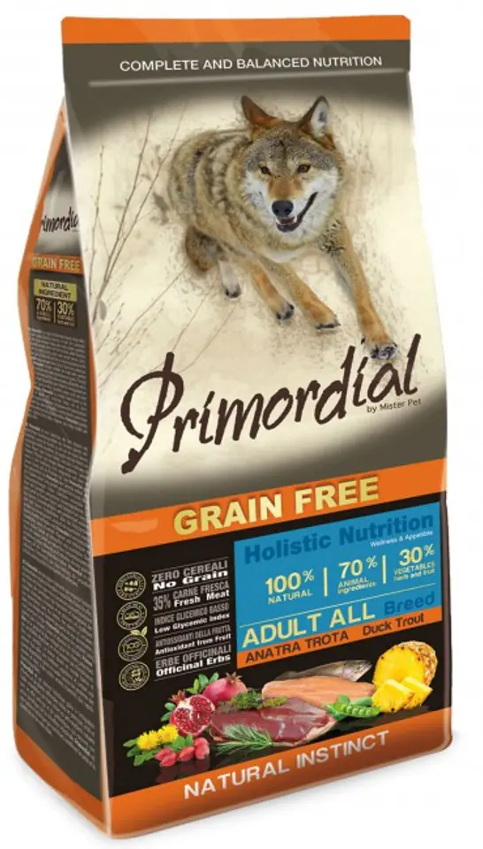⁨Primordial Dog Grain Free Adult Trout & Duck 2kg⁩ w sklepie Wasserman.eu