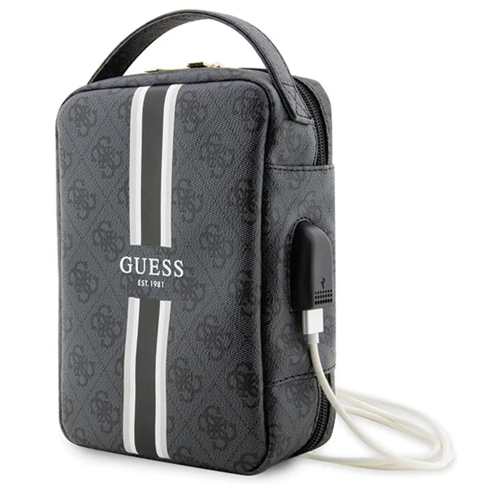 ⁨Guess Torba GUHBP4RPSK Organizer czarny/black 4G Printed Stripes⁩ w sklepie Wasserman.eu