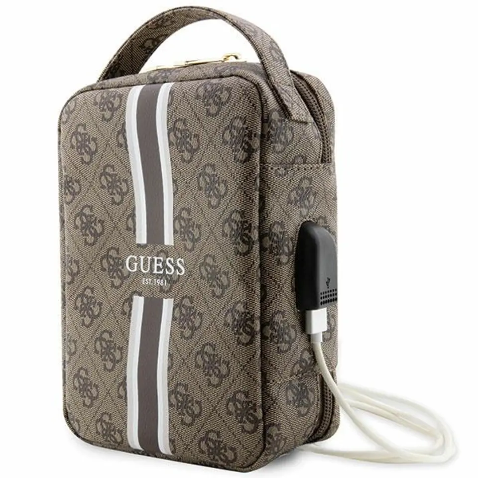 ⁨Guess Torba GUHBP4RPSW Organizer brązowy/brown 4G Printed Stripes⁩ w sklepie Wasserman.eu