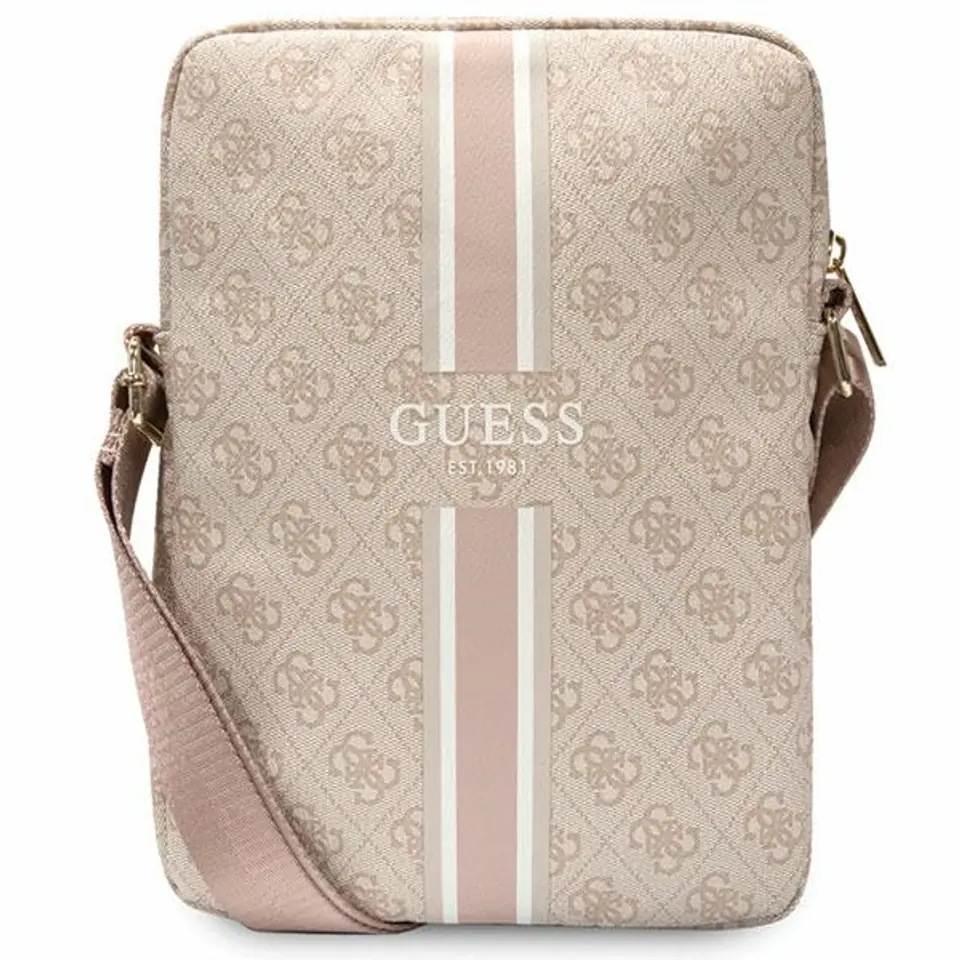 ⁨Guess Torba GUTB10P4RPSP 10" różowy/pink 4G Stripes Tablet Bag⁩ w sklepie Wasserman.eu