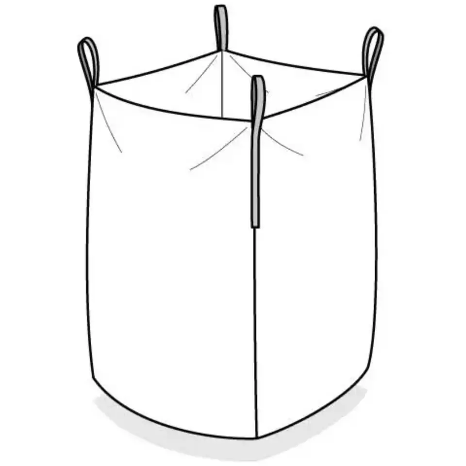 Worek BIG BAG otwarty testowany certyfikat 90x90x130cm 1000kg w sklepie Wasserman.eu