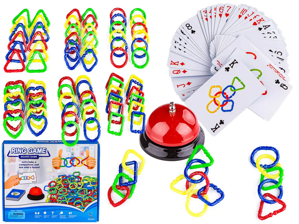 ⁨Logiczna Gra Połącz Obręcze Kształty, Puzzle Ring Game Karty⁩ w sklepie Wasserman.eu