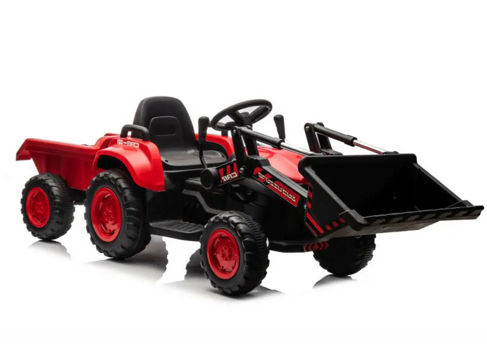 Traktor Na Akumulator Z łyżką BW-X002A Czerwony w sklepie Wasserman.eu