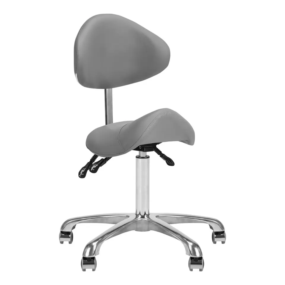 ⁨Cosmetic stool 1004 Giovanni grey⁩ at Wasserman.eu