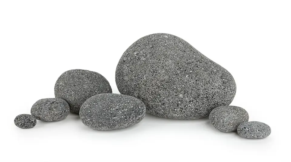 ⁨Lawa czarna otoczaki pebbles 3-5cm 1 kg⁩ w sklepie Wasserman.eu