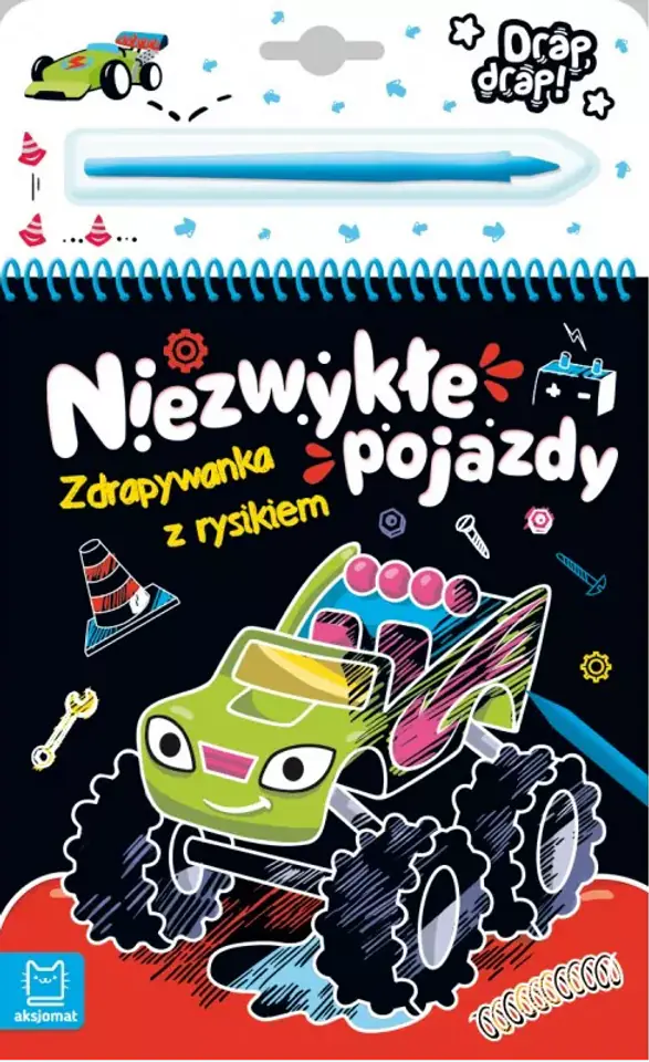 ⁨ZDRAPYWANKA NOTES Z RYSIKIEM NIEZWYKŁE POJAZDY⁩ w sklepie Wasserman.eu