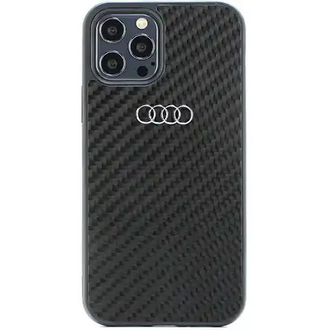 ⁨Audi Carbon Fiber iPhone 12/12 Pro 6.1" czarny/black hardcase AU-TPUPCIP12P-R8/D2-BK⁩ w sklepie Wasserman.eu