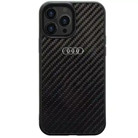 ⁨Audi Carbon Fiber iPhone 14 Pro 6.1" czarny/black hardcase AU-TPUPCIP14P-R8/D2-BK⁩ w sklepie Wasserman.eu
