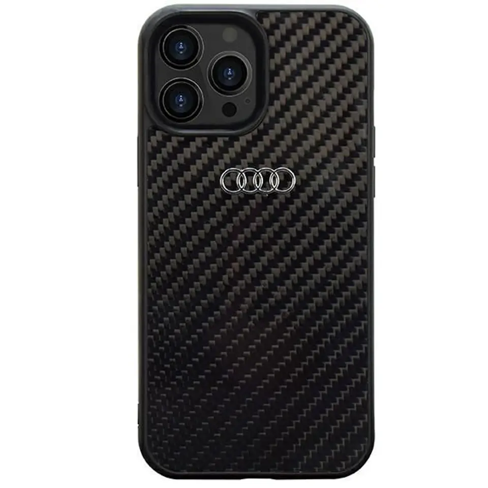 ⁨Audi Carbon Fiber iPhone 13 Pro Max 6.7" czarny/black hardcase AU-TPUPCIP13PM-R8/D2-BK⁩ w sklepie Wasserman.eu