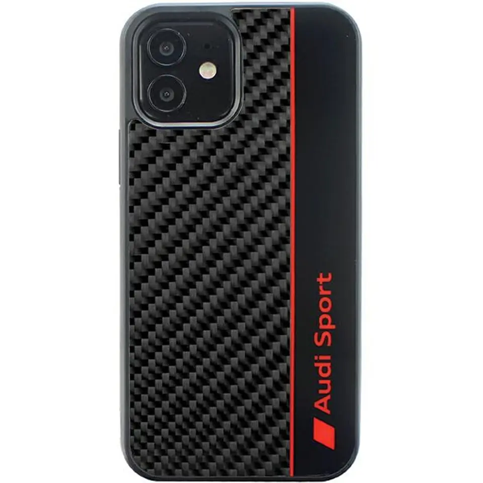 ⁨Audi Carbon Fiber Stripe iPhone 11 / Xr 6.1" czarny/black hardcase AUS-TPUPCIP11-R8/D1-BK⁩ w sklepie Wasserman.eu