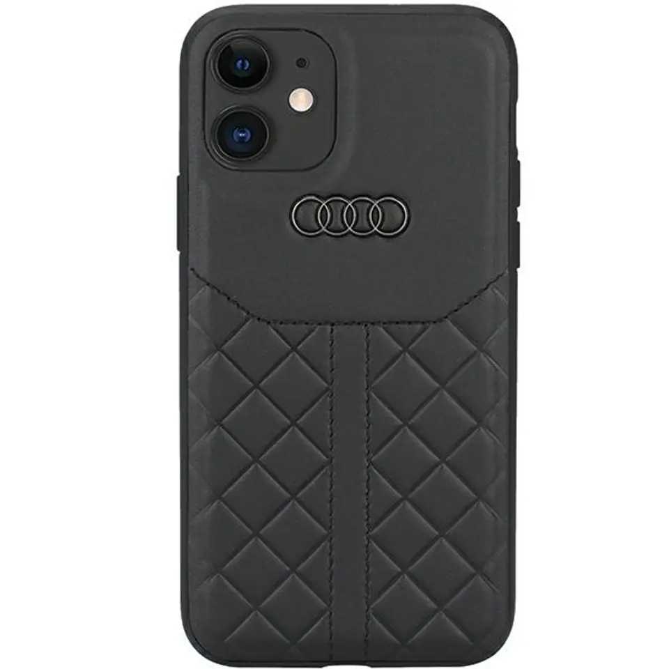 ⁨Audi Genuine Leather iPhone 11 / Xr 6.1" czarny/black hardcase AU-TPUPCIP11R-Q8/D1-BK⁩ w sklepie Wasserman.eu