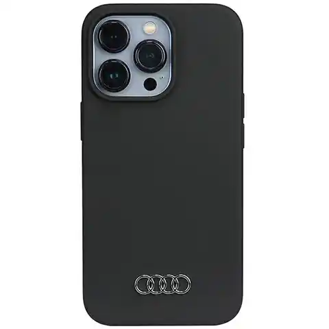 ⁨Audi Silicone Case iPhone 13 Pro / 13 6.1" czarny/black hardcase AU-LSRIP13P-Q3/D1-BK⁩ w sklepie Wasserman.eu